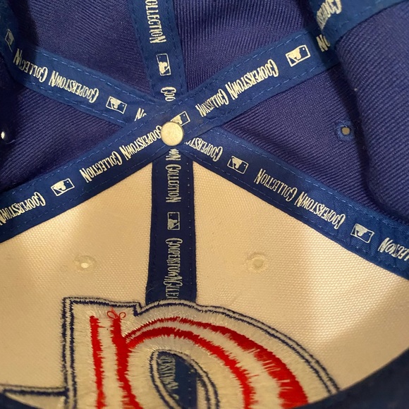 Atlanta Braves 1974 Cooperstown Collection Blue & Red Vintage Lowercase A Hat - Picture 7 of 7